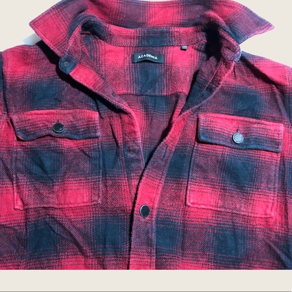 ✨ ACADEMIA FLANNEL SHIRT (M) - Picture 3 of 6